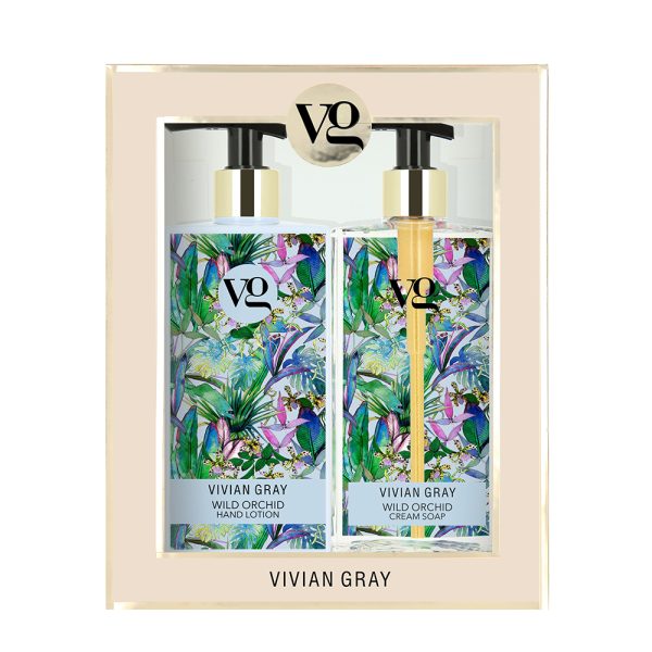 Set Vivian Gray: Wild Orchid, Hydrating, Hand Lotion, 350 ml + Wild Orchid, Cleansing, Liquid Soap, 350 ml - For Women