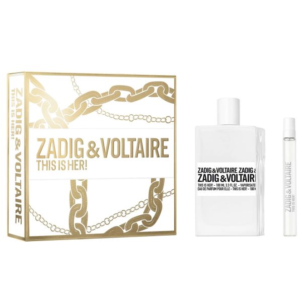 Set Zadig & Voltaire: This Is Her, Eau De Parfum, For Women, 100 ml + This Is Her, Eau De Parfum, For Women, 10 ml - For Women