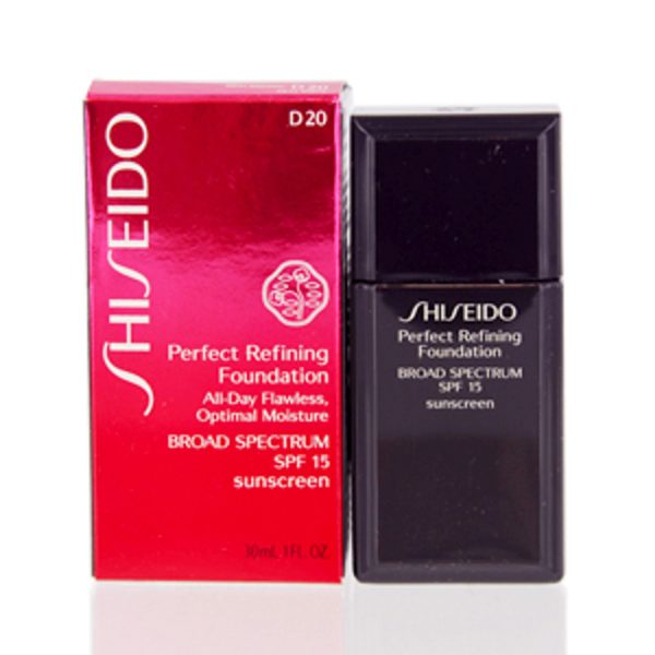 Shiseido, Perfect Refining, Moisturizing, Liquid Foundation, D20, Rich Brown, SPF 15, 30 ml - For Women