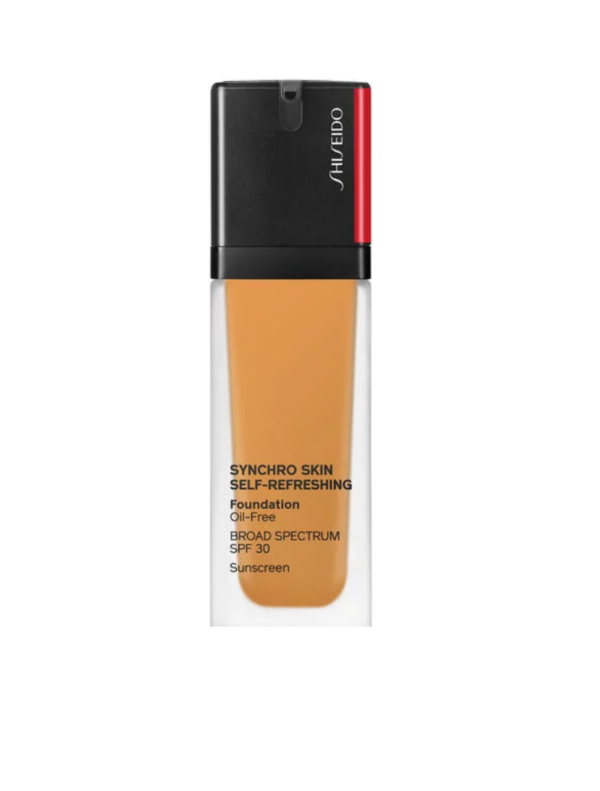 Shiseido, Synchro Skin Self- Refreshing Cushion, Oil-Free, Liquid Foundation, 420, Bronze, SPF 30, 30 ml - For Women