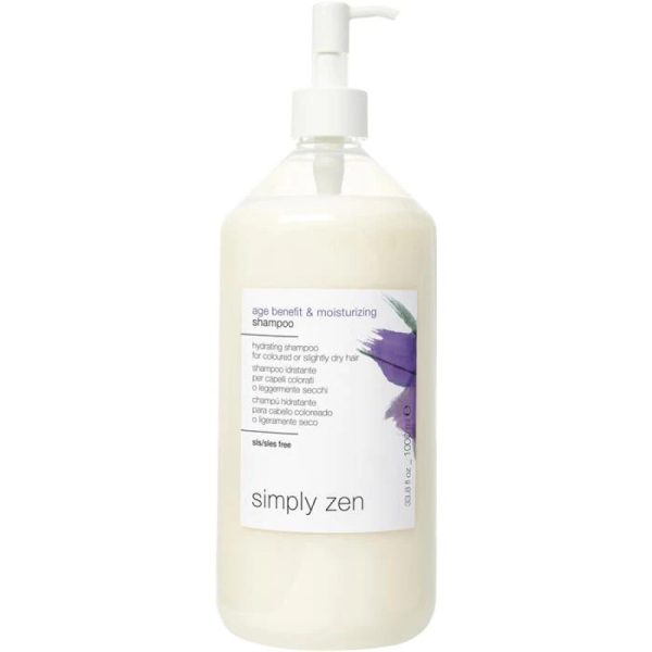 Simply Zen, Age Benefit & Moisturizing, Hair Shampoo, For Hydration, 1000 ml - For Women