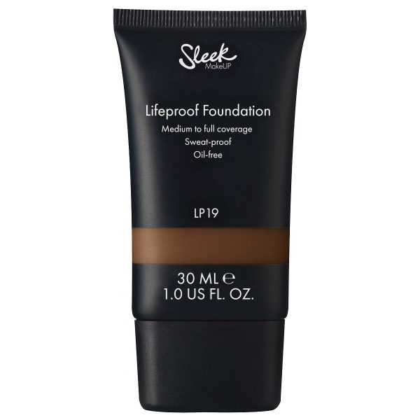 Sleek MakeUP, Lifeproof, Oil Free, High Cover, Cream Foundation, Lp19, 30 ml - For Women