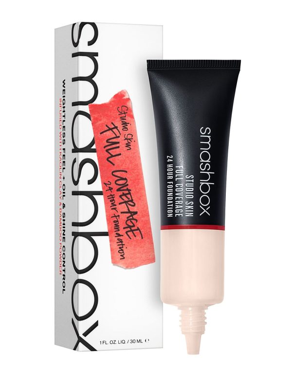 Smashbox, Studio Skin, High Cover, Liquid Foundation, 1, Fair Undertone Cool With Hints Of Peach, 30 ml - For Women