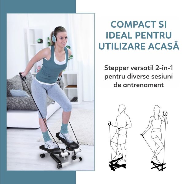 Stepper multifuncțional Umbro - suprafață antialunecare, max. 120 kg - imagine 2