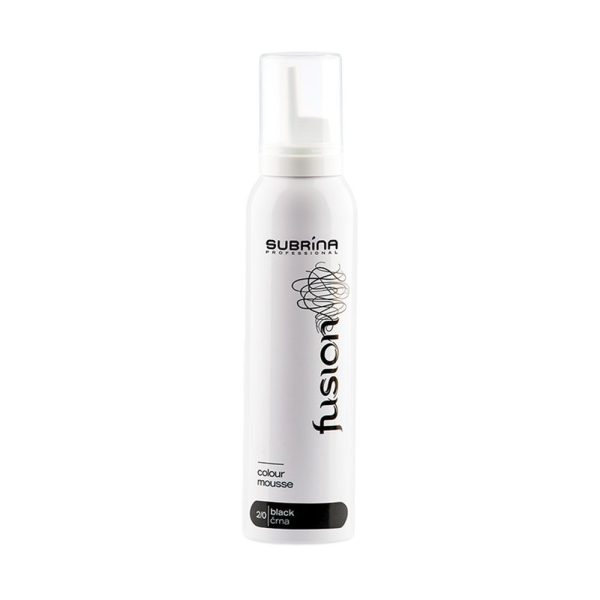 Subrina Professional, Fusion, Hair Colour Leave-In Mousse, 2/0 Black, 125 ml - For Women