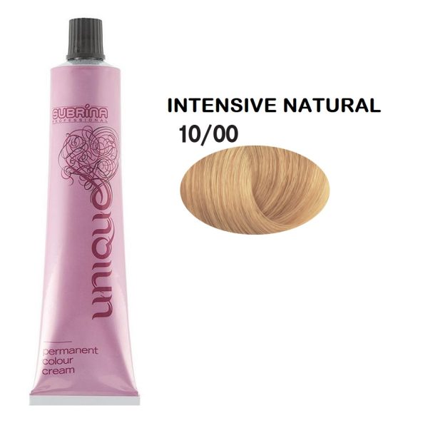 Subrina Professional, Unique, Permanent Hair Dye, 10/00 Bright Natural Light Blonde, 100 ml - For Women