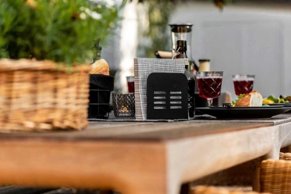 Suport pentru servetele 15 x 12,5 x 4 cm Baco Wenko Black Outdoor Kitchen 55025100 - imagine 12