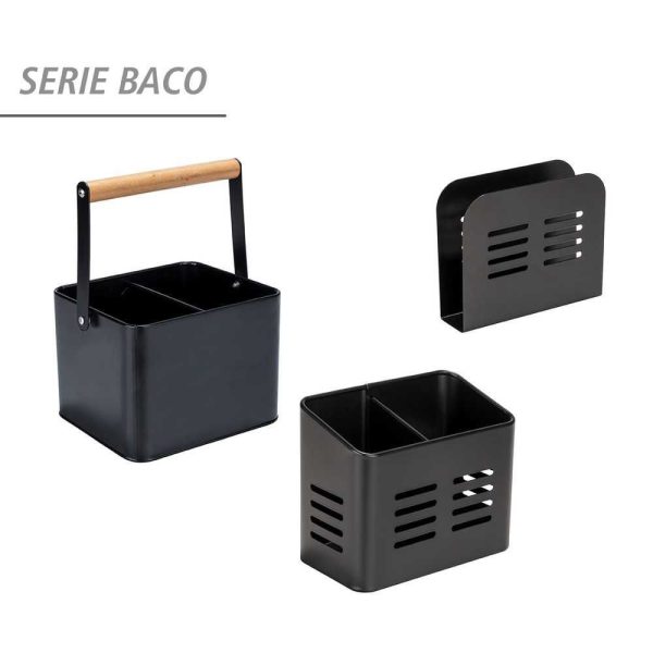 Suport pentru servetele 15 x 12,5 x 4 cm Baco Wenko Black Outdoor Kitchen 55025100 - imagine 7