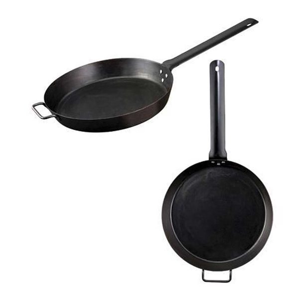 Tigaie adanca rotunda din otel carbon Paella Lumberjack cu maner 50 cm Camp Chef CC-SLJ20 - imagine 2