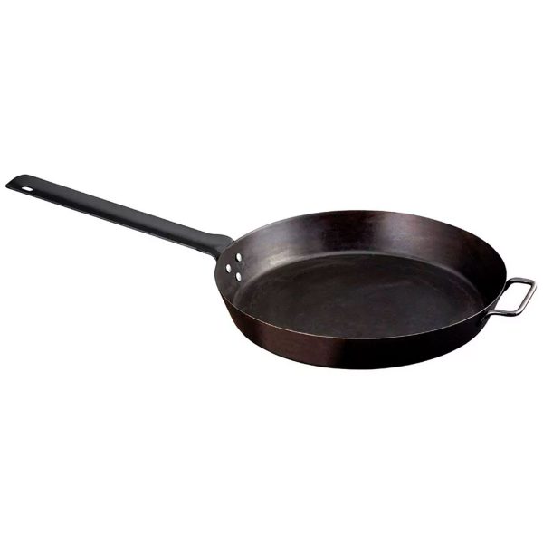 Tigaie adanca rotunda din otel carbon Paella Lumberjack cu maner 50 cm Camp Chef CC-SLJ20