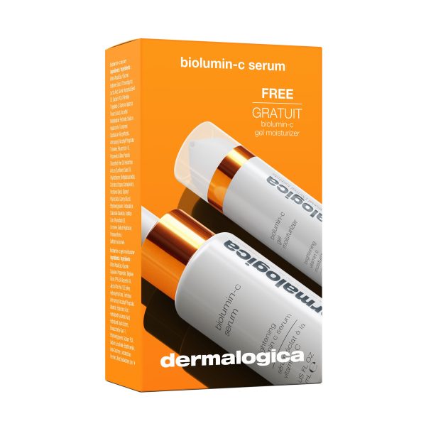 Travel Set Dermalogica: Biolumin-C, Vitamin C, Brightening, Serum, For Face, 30 ml + Biolumin-C, Vitamin C, Moisturizing, Gel, For Face, 15 ml *Miniature - For Women