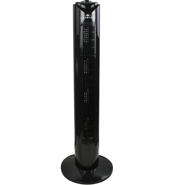 Ventilator turn LENTZ 80037, 45W, 81cm, 3 viteze, 3 moduri de oscilare, temporizator 120 min, negru - imagine 3