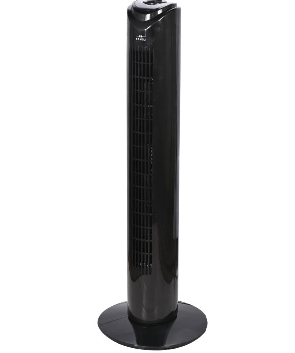 Ventilator turn LENTZ 80042, 45W, 81cm, 3 viteze, oscilatie, timer, negru - imagine 2