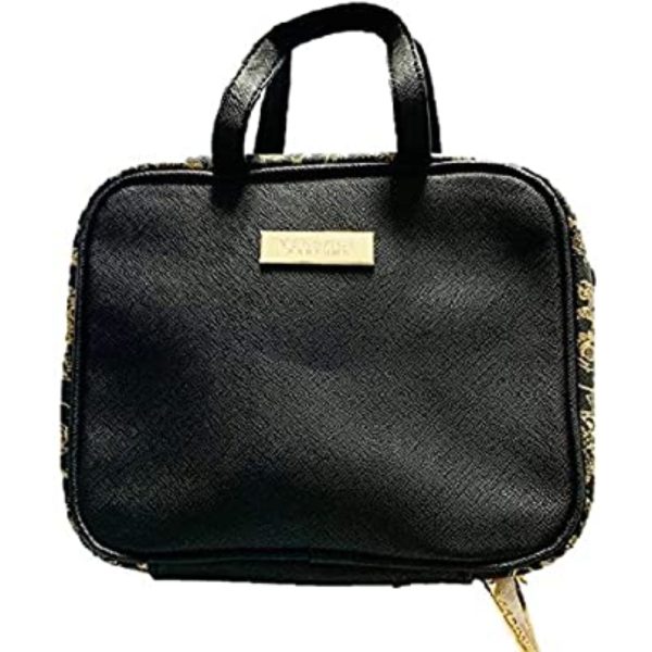 Versace, Textile Makeup Bag, Black - For Women