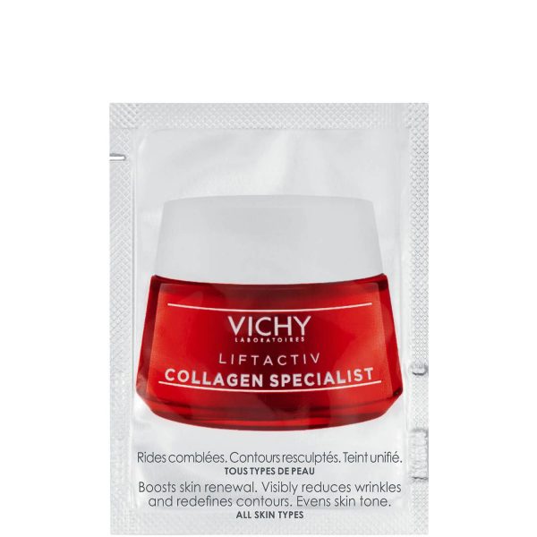 Vichy, COLLAGEN SPECIALIST, Collagen, Anti-Wrinkle, Night, Cream, For Face, 1.5 ml *Sample - For Women