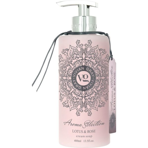 Vivian Gray, Aroma Selection, Lotus & Rose, Cleansing, Liquid Soap, 400 ml - For Women