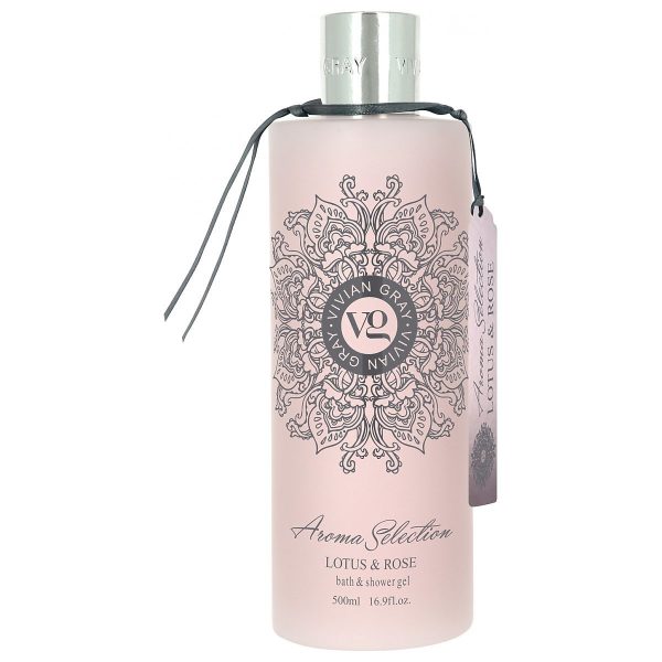 Vivian Gray, Aroma Selection, Lotus & Rose, Softening, Shower Gel, For All Skin Types, 500 ml - For Women