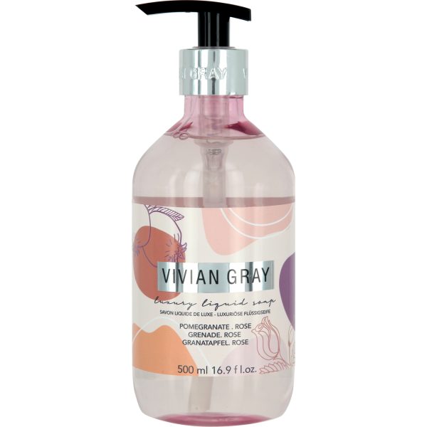 Vivian Gray, Modern Pastel, Grenadine & Rose, Cleansing, Liquid Soap, 500 ml - For Women