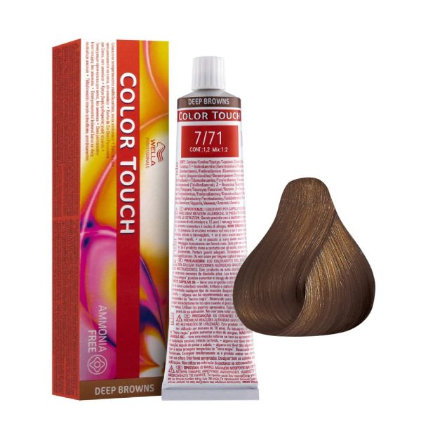 Wella Professionals, Color Touch, Ammonia-Free, Semi-Permanent Hair Dye, 7/71 , 60 ml - For Women