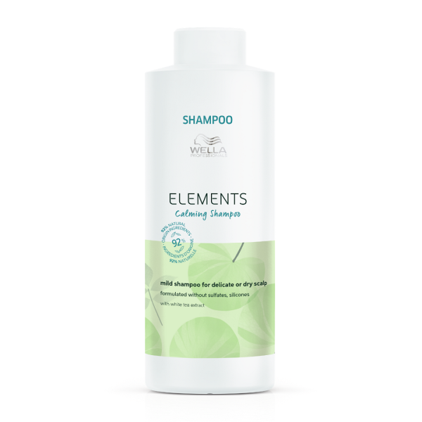 Wella Professionals, Elements Calming, Silicone Free, Hair Shampoo, For Calming, 1000 ml - For Women