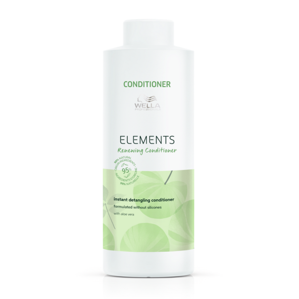 Wella Professionals, Elements Renewing, Silicone Free, Hair Conditioner, Anti-Frizz, 1000 ml - For Women