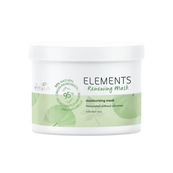 Wella Professionals, Elements Renewing, Silicone Free, Hair Treatment Cream Mask, For Smoothening, After Shampoo, 500 ml - For Women