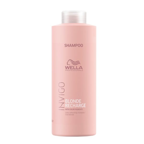 Wella Professionals, Invigo Blonde Recharge, Color Pigments, Hair Colour Shampoo, For Blonde Hair, Cool Blonde, 1000 ml - For Women