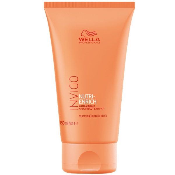 Wella Professionals, Invigo Nutri-Enrich, Almond And Apricot Extract, Hair Treatment Cream Mask, For Shine & Softness, 150 ml - For Women