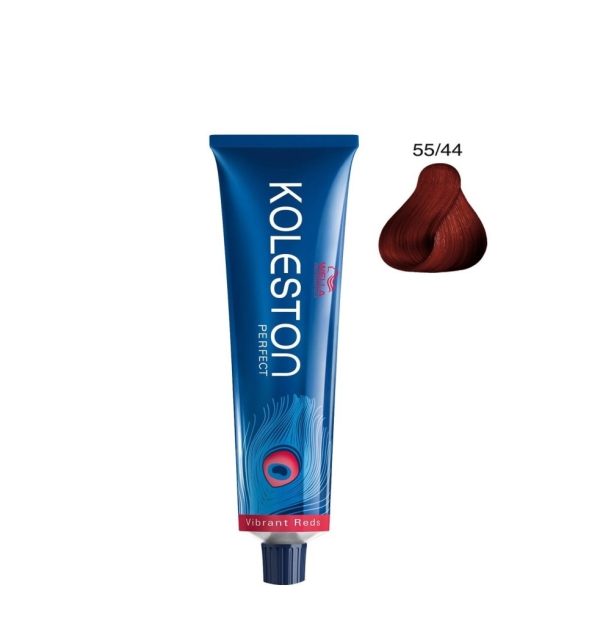 Wella Professionals, Koleston Perfect Me+, Permanent Hair Dye, 55/44 Intense Light Brown Red Red, 60 ml - For Women