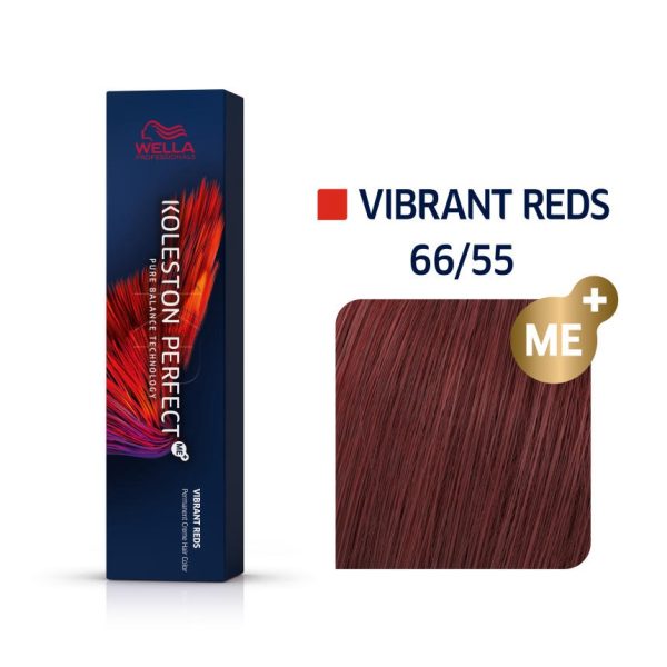 Wella Professionals, Koleston Perfect Me+, Permanent Hair Dye, 66/55 Intense Dark Blonde Mahon, 60 ml - For Women