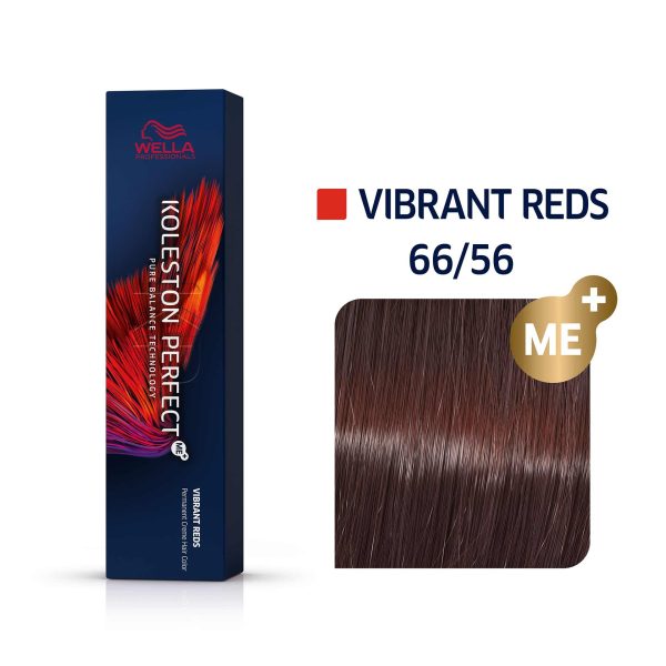 Wella Professionals, Koleston Perfect Me+, Permanent Hair Dye, 66/56 Dark Blonde Intense Violet Mahogany, 60 ml - For Women