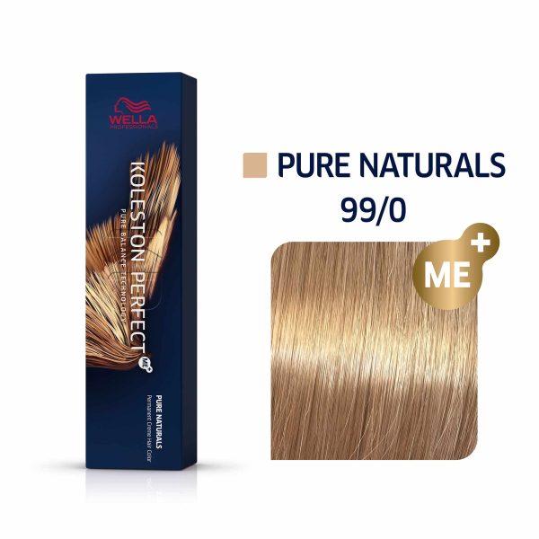 Wella Professionals, Koleston Perfect Me+, Permanent Hair Dye, 99/0 Bright Blonde Natural Intense, 60 ml - For Women