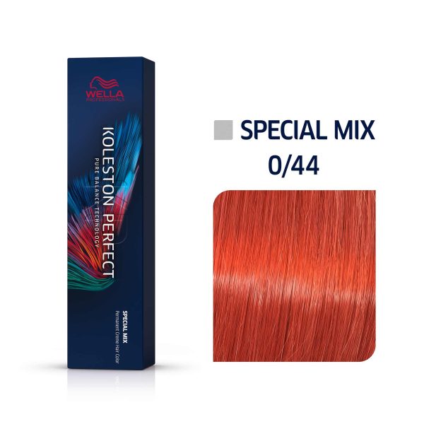 Wella Professionals, Koleston Perfect Special Mix Me+, Permanent Hair Dye, 0/44 Copper Intensive, 60 ml - For Women