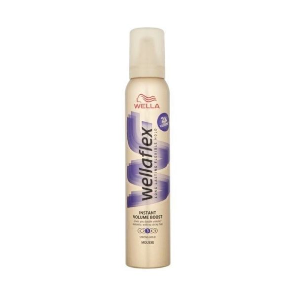 Wella, Wellaflex Instant Volume Boost, Hair Styling Mousse, For Volume, Strong Hold, 200 ml - For Women