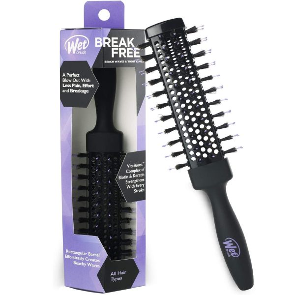 Wet Brush, Break Free, Rectangular, Hair Brush, Beach Waves & Tight Curls - For Women