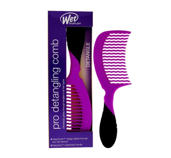 Wet Brush, Detangling - Pro, Hair Plastic Comb, Purple, Detangle - For Women