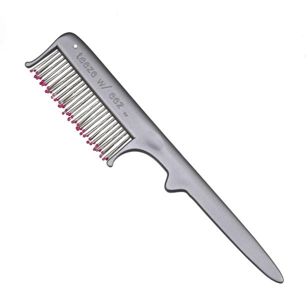 Wet Brush, Teeze w/eez, Back Combing, Hair Plastic Comb, Silver, Anti-static - For Women