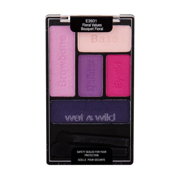 Wet n Wild, Color Icon, Eyeshadow Palette, E3931, Floral Values, 5 Shades, 6 g - For Women