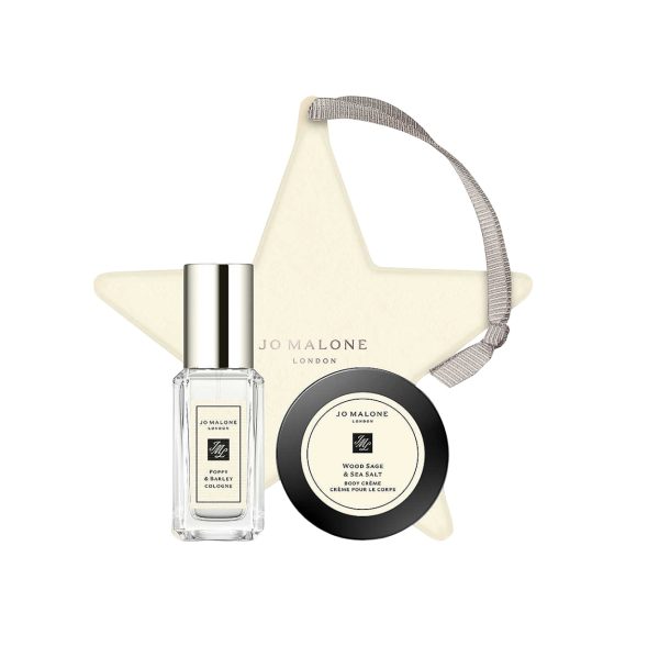 Winter Set Jo Malone: Wood Sage & Sea Salt , Hydrating, Body Cream, All Over The Body, 15 ml + Poppy & Barley, Eau De Cologne, Unisex, 9 ml *Miniature - Unisex