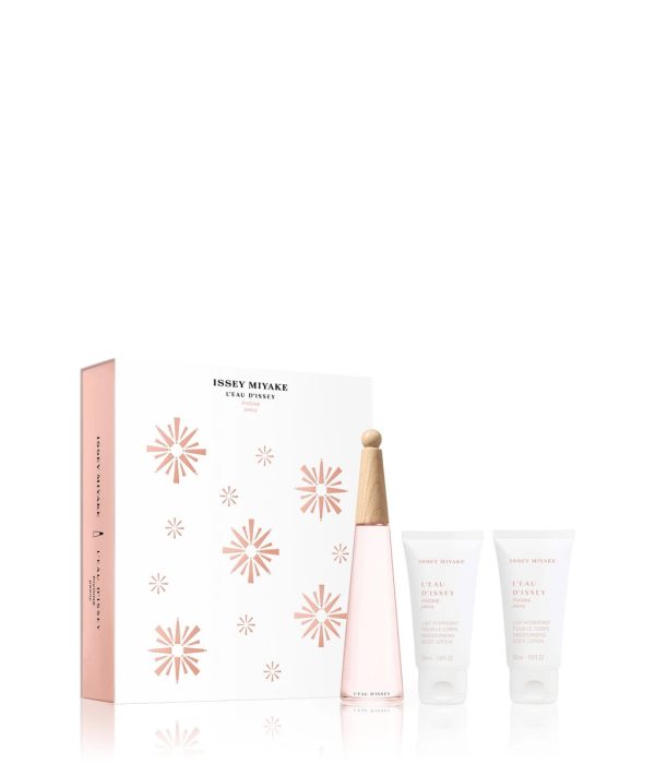 Xmas 2023 Set Issey Miyake: L'Eau d'Issey Pivoine Peony, Moisturizing, Body Lotion, x2 pcs, 50 ml + L'Eau d'Issey Pivoine Peony, Eau De Toilette, For Women, 50 ml - For Women