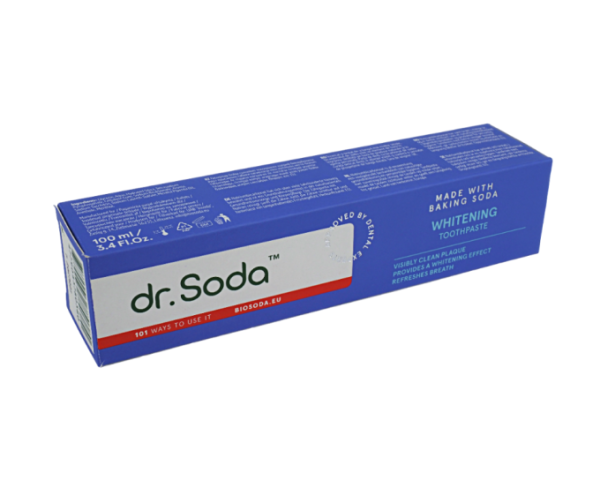 Pasta de dinti pentru albire cu bicarbonat de sodiu, 100ml, Dr.Soda