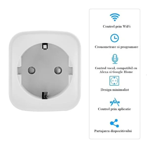Priza wireless programabila, functie temporizator, control smartphone, 3750 w - imagine 22