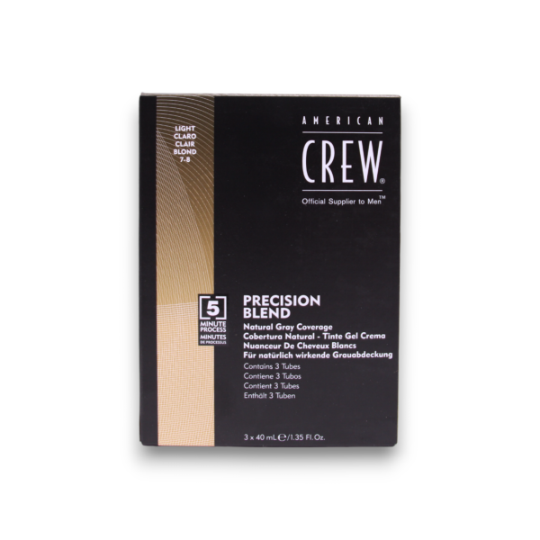 American Crew, Precision Blend, Semi-Permanent Hair Dye, 7-8 Light, 3x, 40 ml - For Men