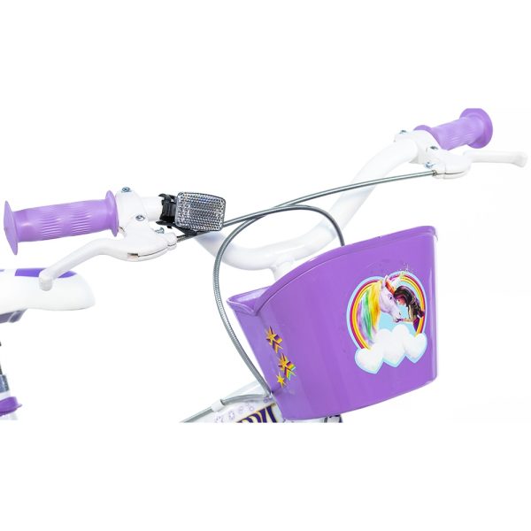 Bicicleta copii Dino Bikes 14' Unicorn Academy - imagine 3