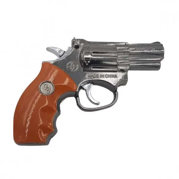 Bricheta Antivant, Lanterna Pistol Metal, 13 Cm, Imitatie Lemn