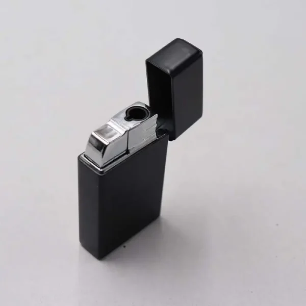 Bricheta Cu Gaz, Forma Zippo, Antivant, Reincarcabila, Metalica, 6 Cm - imagine 3