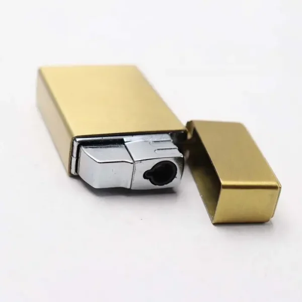 Bricheta Cu Gaz, Forma Zippo, Antivant, Reincarcabila, Metalica, 6 Cm - imagine 7