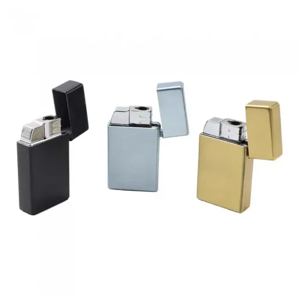 Bricheta Cu Gaz, Forma Zippo, Antivant, Reincarcabila, Metalica, 6 Cm