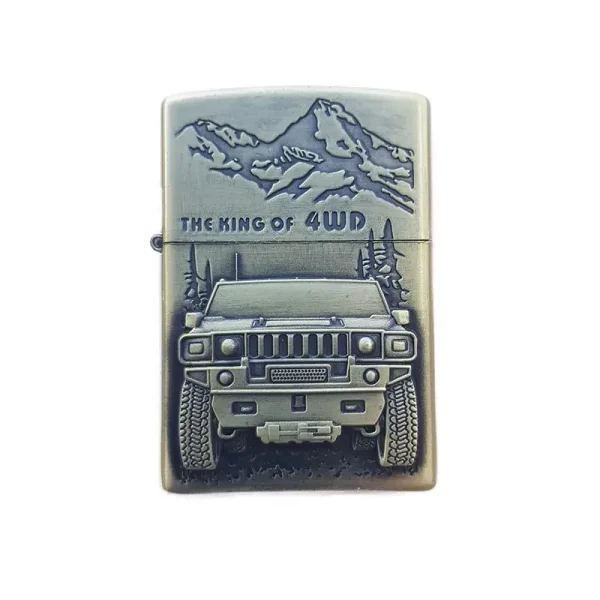 Bricheta Tip Zippo, 3d Relief, Metalica, King Of 4wd Si Lichid Zippo 125 Ml M3 - imagine 2