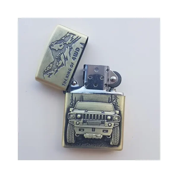 Bricheta Tip Zippo, 3d Relief, Metalica, King Of 4wd Si Lichid Zippo 125 Ml M3 - imagine 3